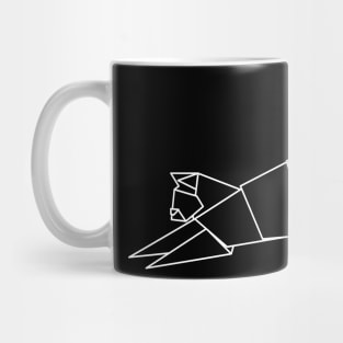 geometric cat Mug